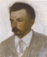 Vilhelm Hammershøi *oil on canvas  *33.4 x 28.2 cm